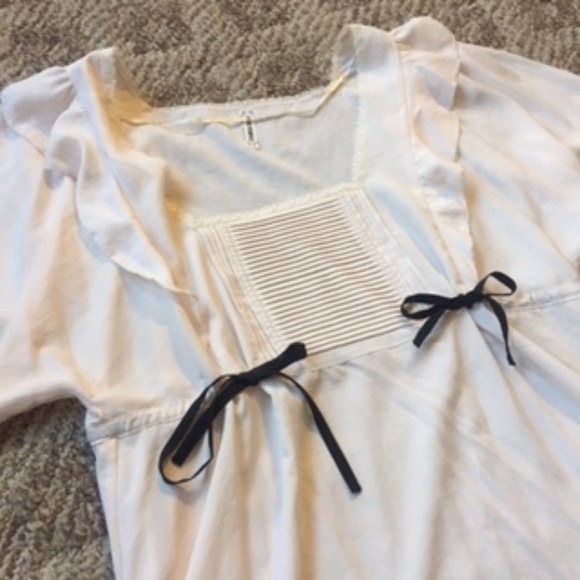 Free People Dresses & Skirts - Free People Vintage Cream Shift Dress -- Medium